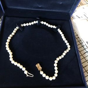 SOLD Mikimoto pearl necklace 6.5mm to 7mm 18"